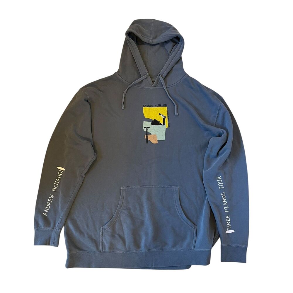 Andrew McMahon Three Pianos 2021 Tour Hoodie Sweatshirt 2XL Original Band Merch